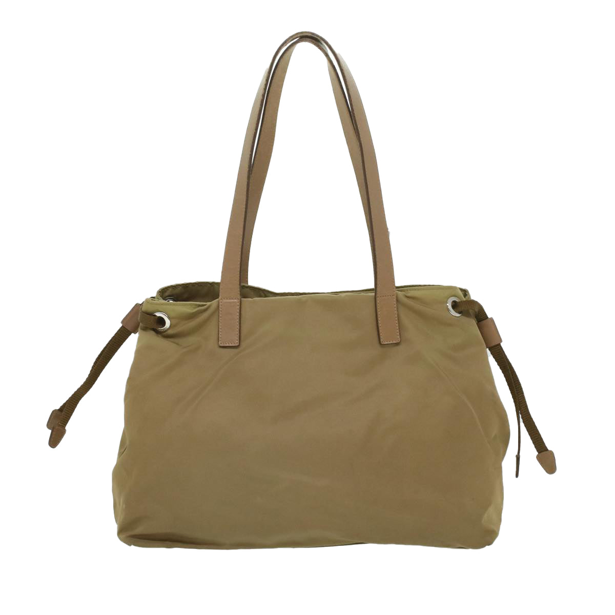 Prada Shoulder Bag Khaki Nylon Nylon Khaki Cl322