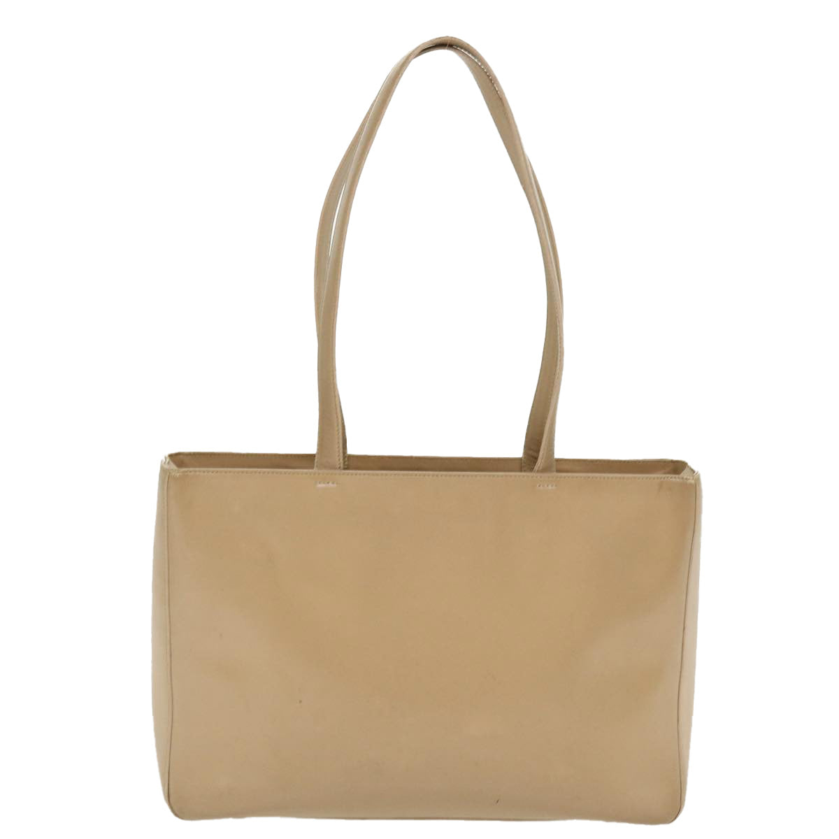 Prada Shoulder Bag Leather Beige Leather Beige Cl476