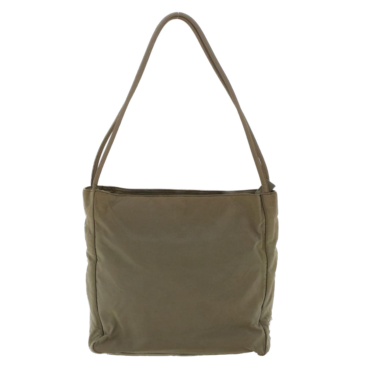 Prada Shoulder Bag Khaki Nylon Nylon Khaki Cl556