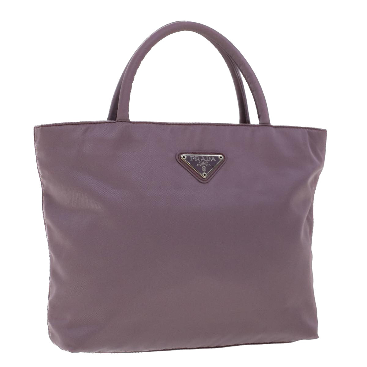 Prada Hand Bag Nylon Purple Travel Bag