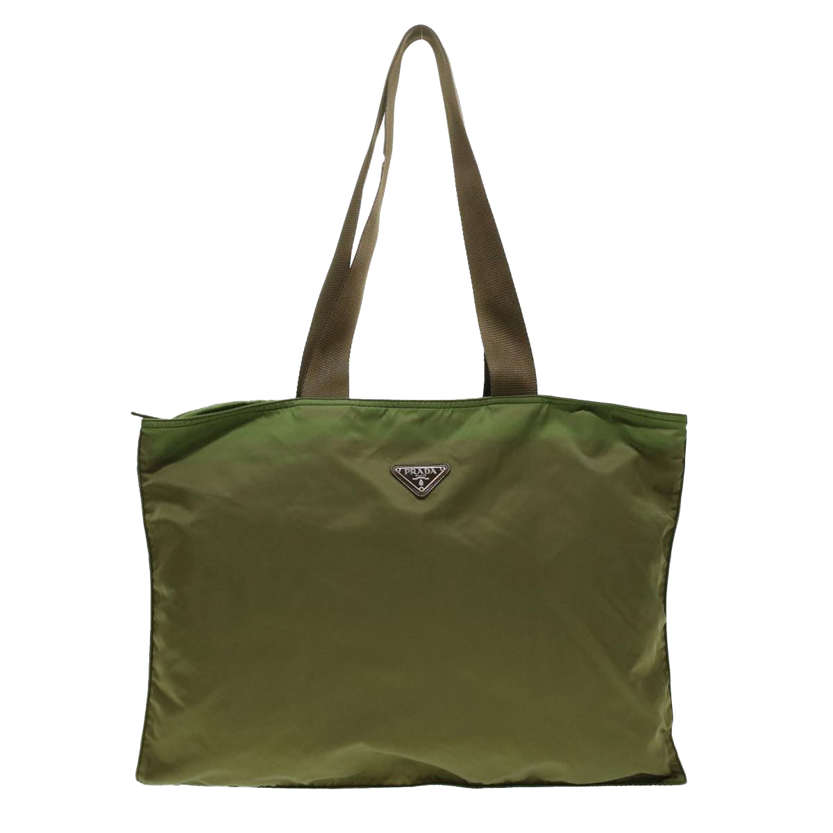Prada Shoulder Bag Khaki Nylon Nylon Khaki Cl582