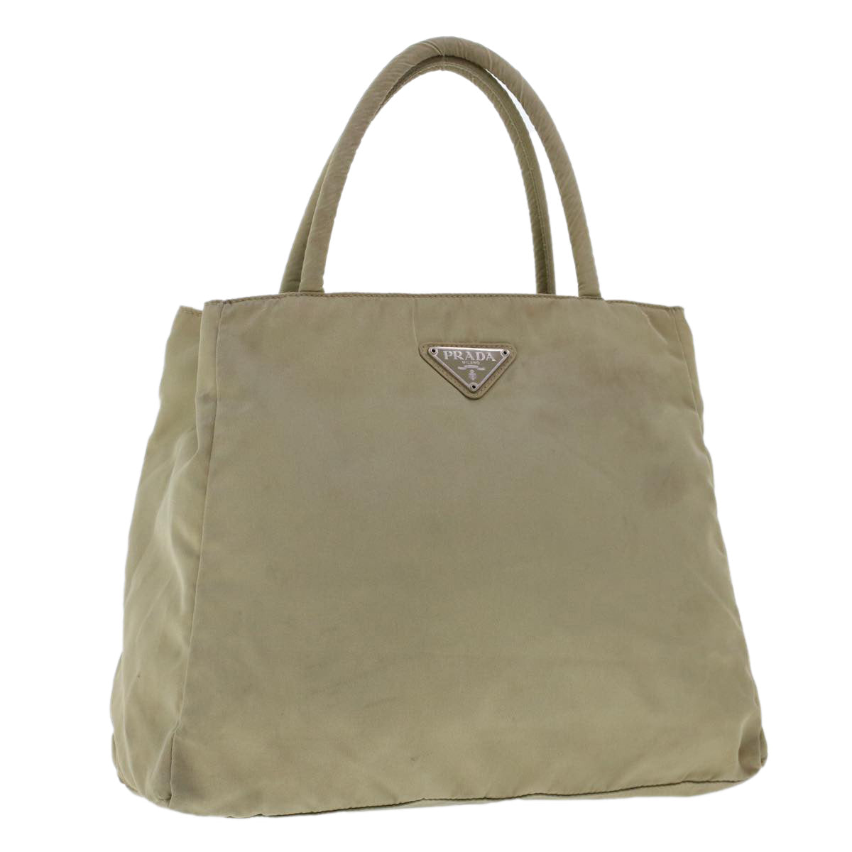 Prada Hand Bag Khaki Nylon Travel Bag Nylon Khaki Cl650