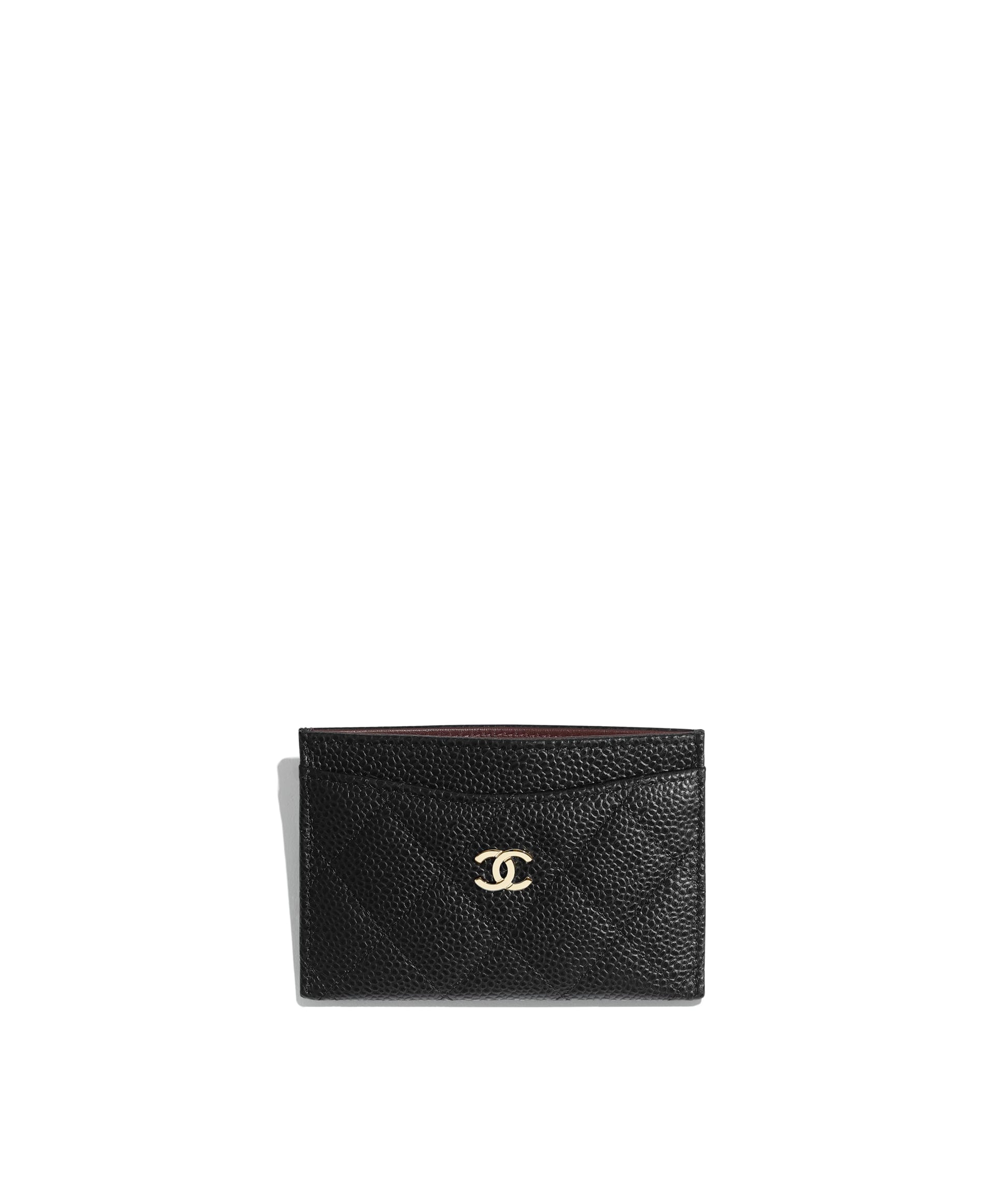 Chanel Caviar Quilted Card Holder Wallet Case
