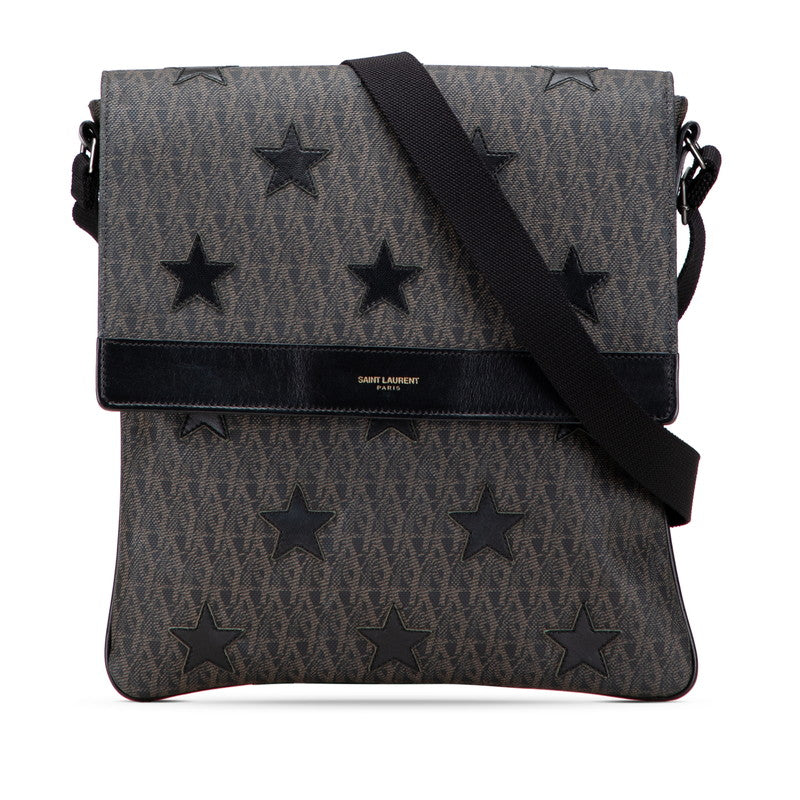 YSL Saint Laurent Star Pvc Shoulder Bag Leather