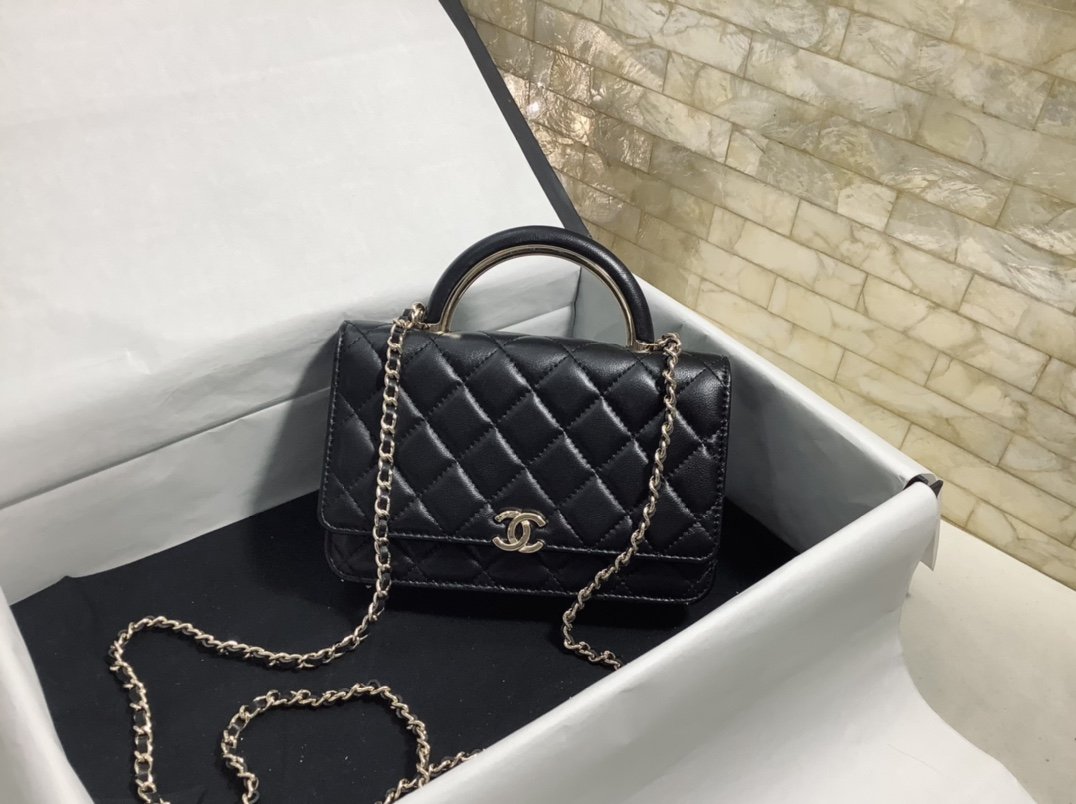 Chlhand Held Oblique Cross Bag For Women Black Travel Bag