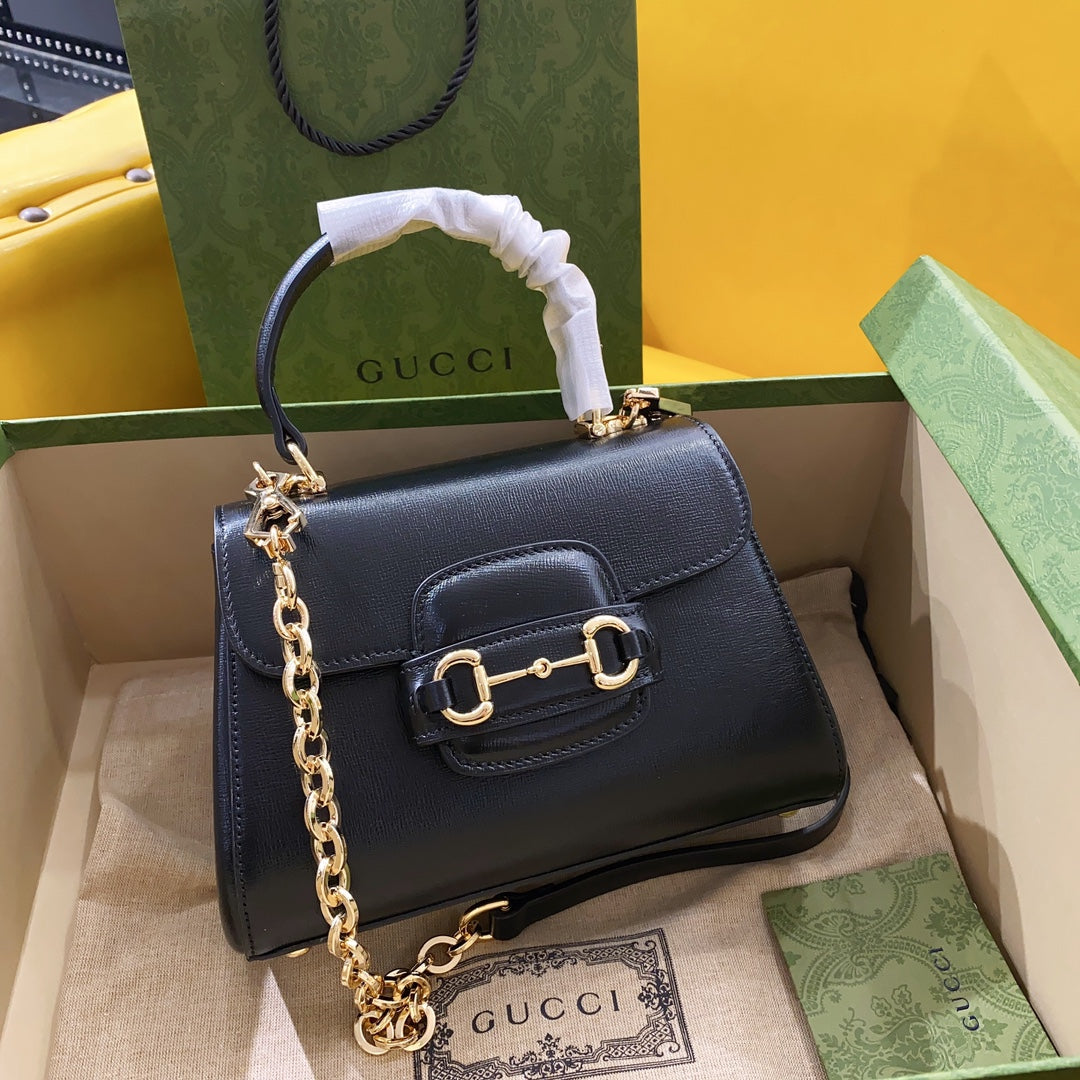gg Horsebit , ’s 8.7in Black Mini Bag