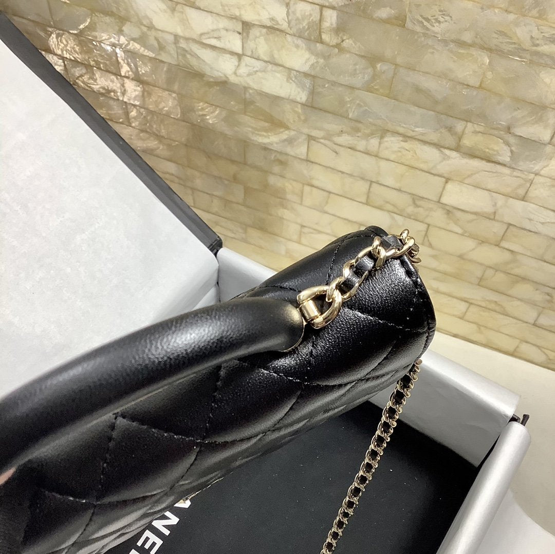 CHLHand-Held Oblique Cross , ’s Black Handbag