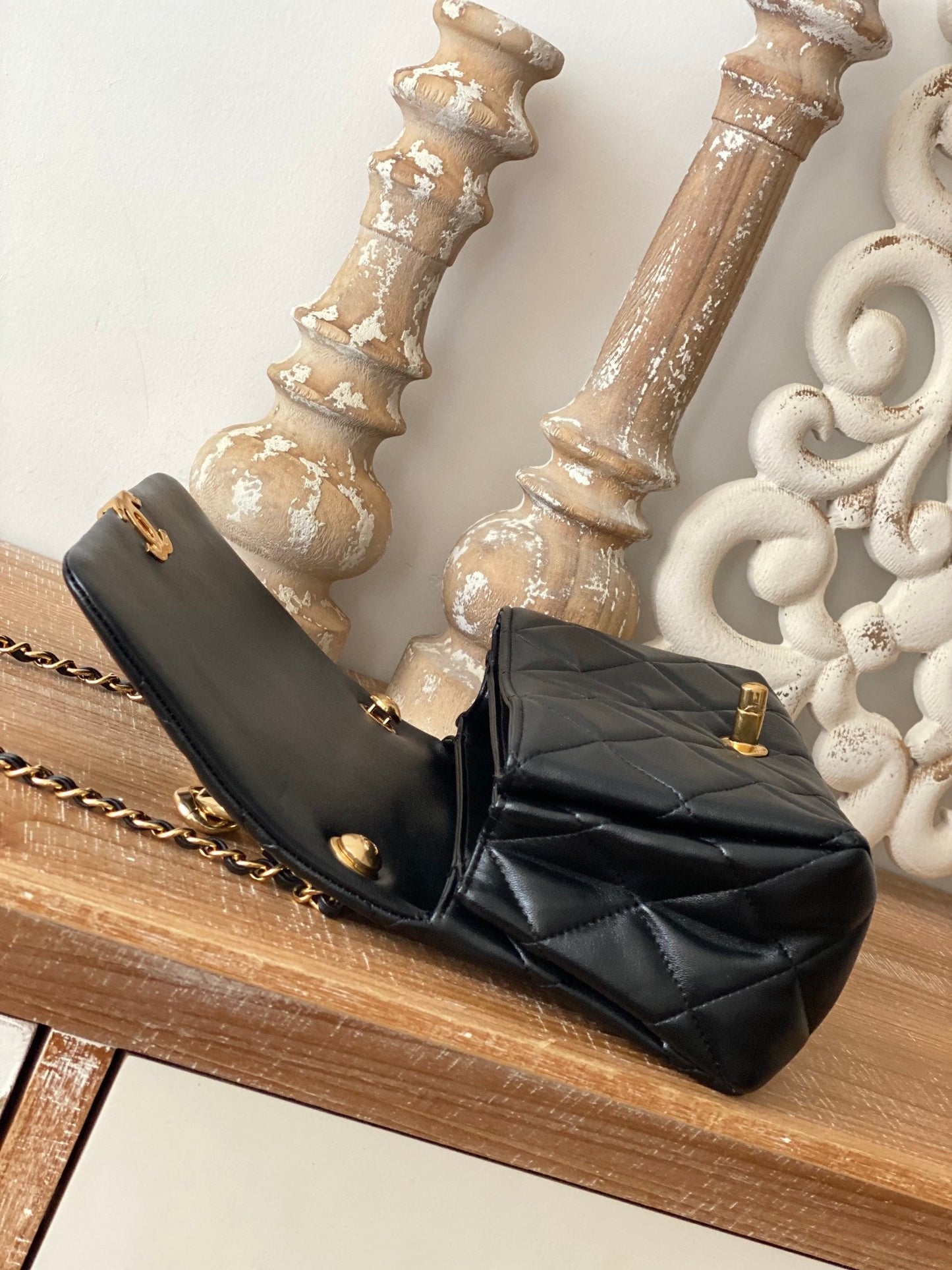 CHL Classic Diamond , ’s Black Flap Handbag