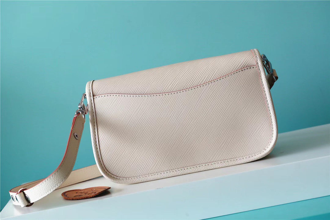 Top Quality Buci Epi Quartz For Women White Crossbody Bag