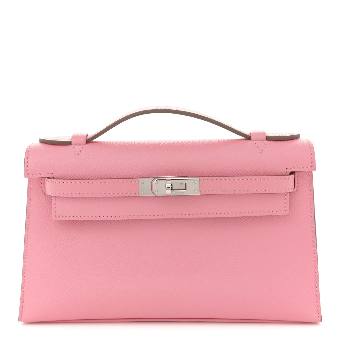 Hermes Epsom Kelly Pochette Clutch Rose Confetti Clutch Bag