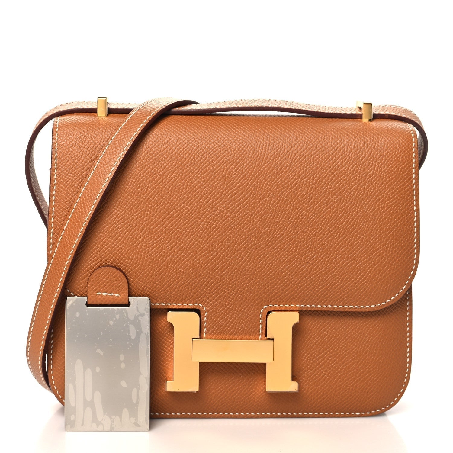 Hermes Epsom Constance Handbag Gold Travel Bag 18 Gold 1660647