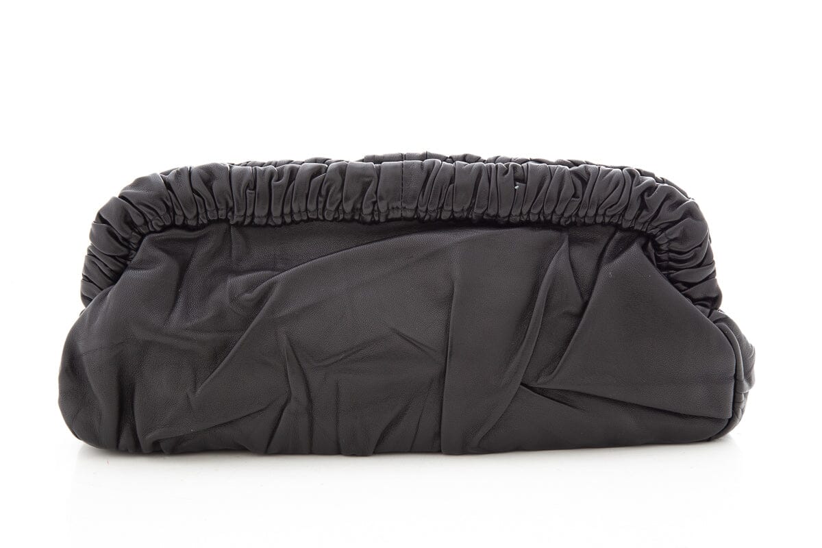 Prada Clutch Lambskin Black Clutch Bag