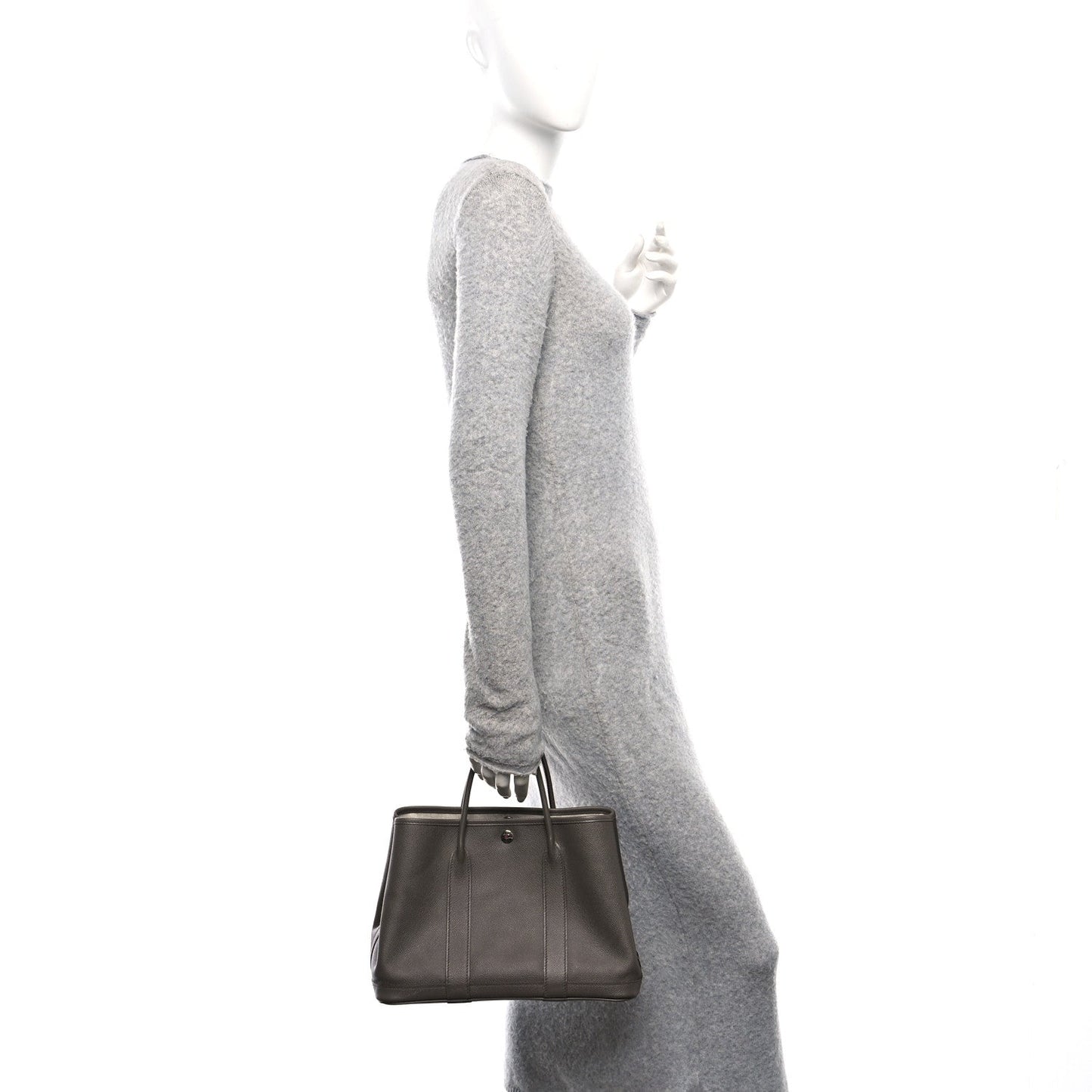 Hermes Epsom Garden Party Tpm Etain Handbag Travel Bag