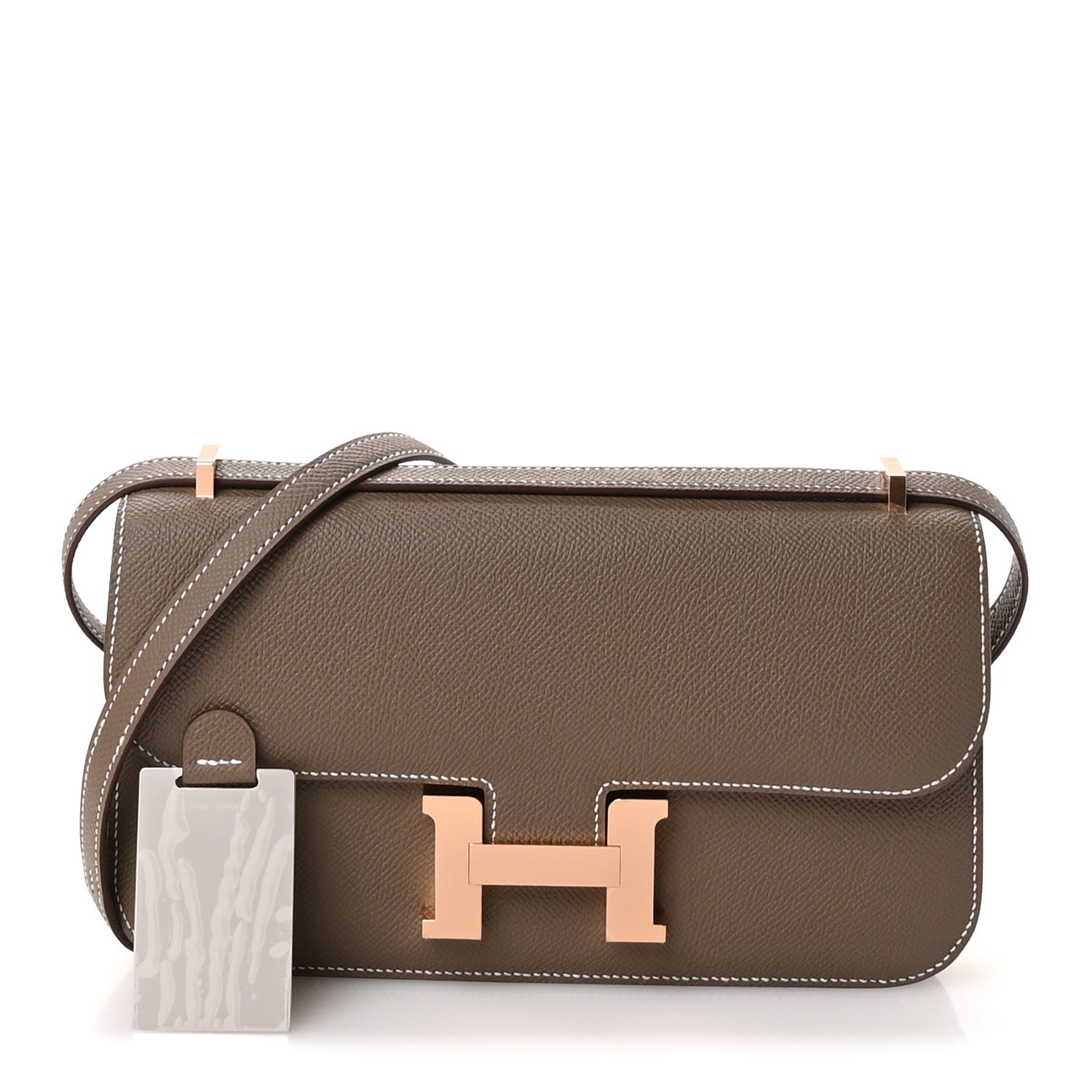 Hermes Epsom Constance Elan Etoupe Handbag Travel Bag 25 Etoupe 1731222