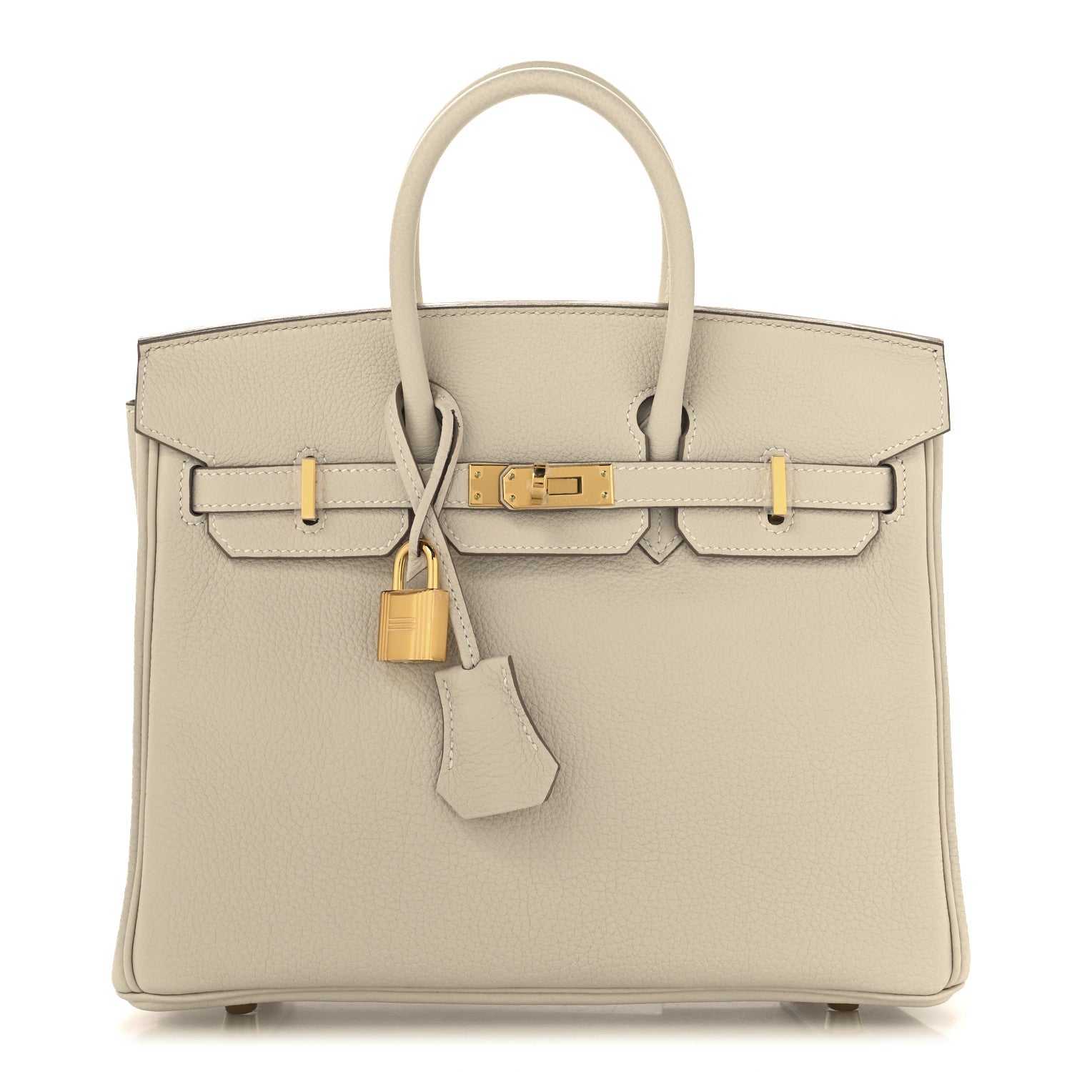 Hermes Togo Birkin Craie Handbag Travel Bag 25 Craie 1748376