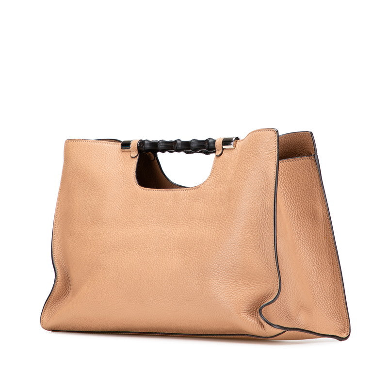 Gucci Bamboo 2Way Bag Leather Travel Bag Bag 4
