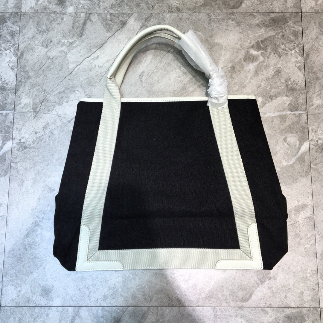 Top Quality Navy Metop Qualityum Cabas Tote White Tote Bag