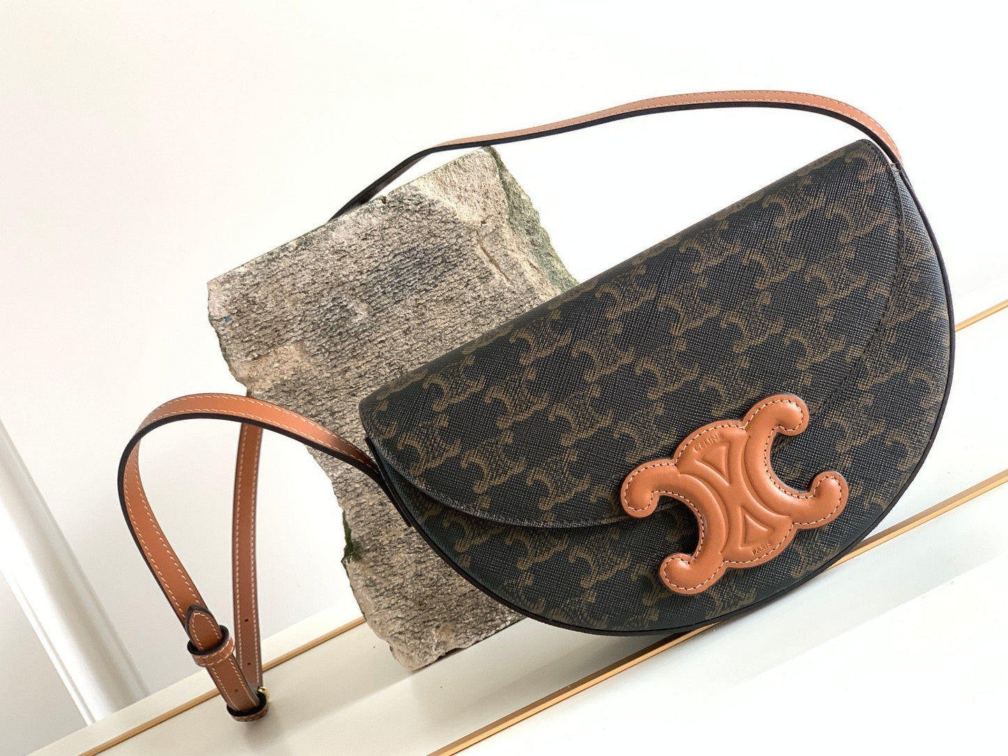 Top Quality Besatop Quality In Triomphe Bag Canvas Brown Travel Bag