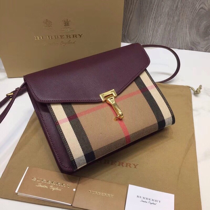 Top Quality Check And Crossbody Bag Purple Small