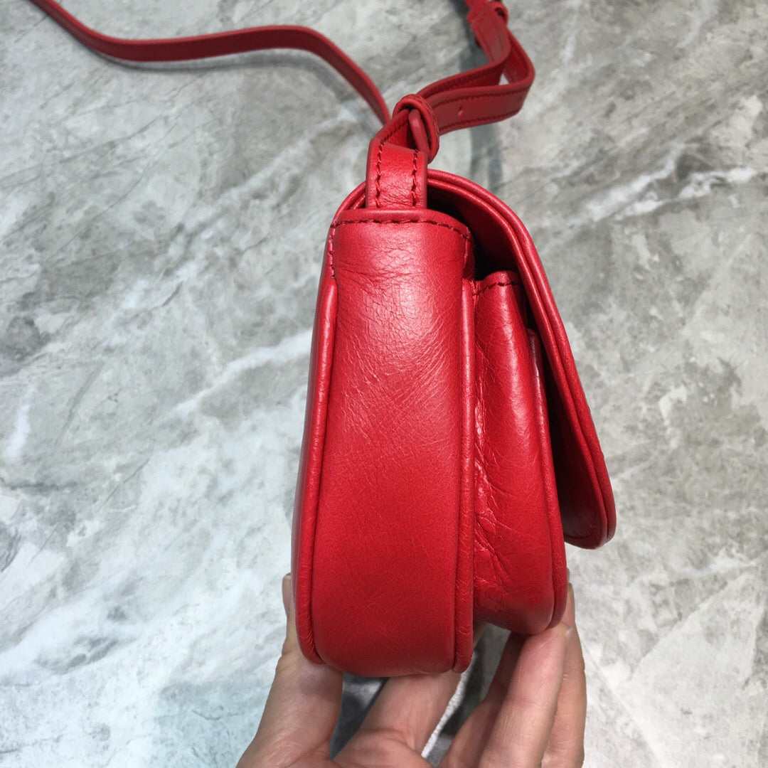 Top Quality Leader Soft Round Cross Bag Red Travel Bag