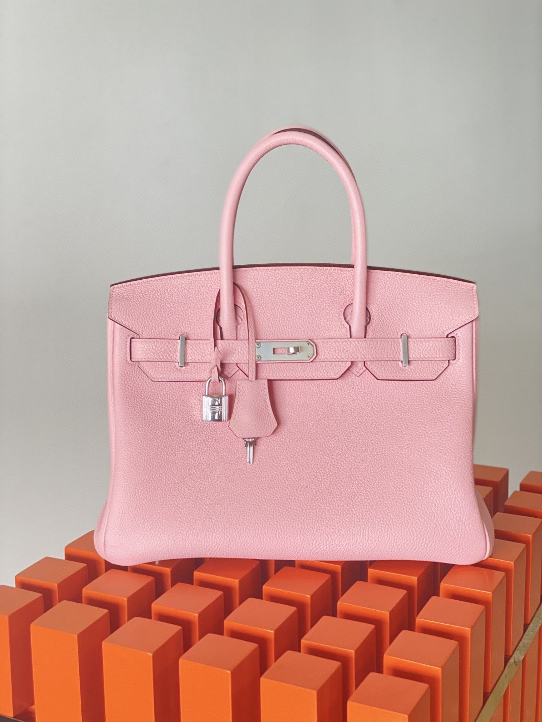 Top Quality Birkin Nata Swift For Women Pink Travel Bag