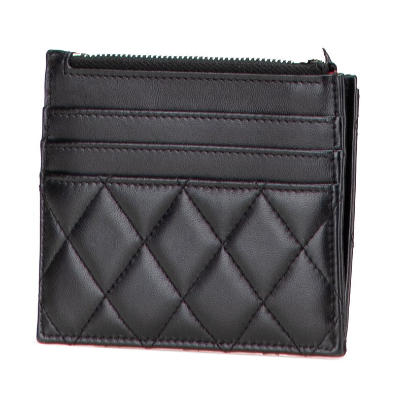 Chanel Coco Mark Matelasse Lambskin Coin Card Case Bag