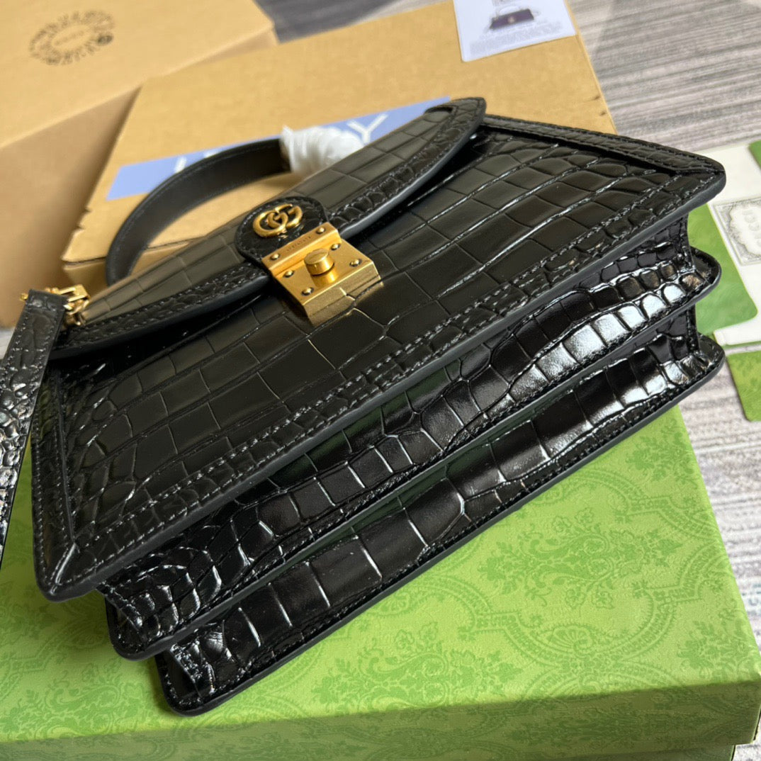gg Ophidia gg Balck , Small Top Handle Handbag