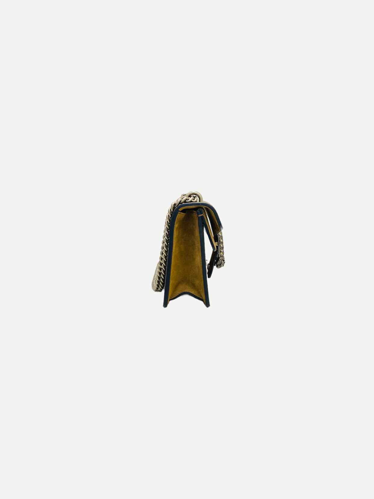 GUCCI Dionysus Beige GG Embossed Shoulder Bag