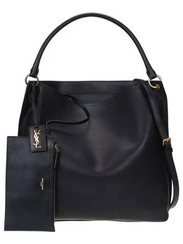 YSL Saint Laurent Saint Laurent Trending Tag Calfskin Hobo Shoulder Black Shoulder Bag