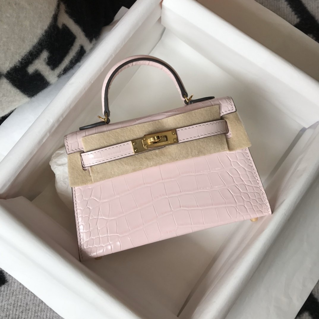 Top Quality Kelly For Women Toned Hardware Pink Gold Travel Bag