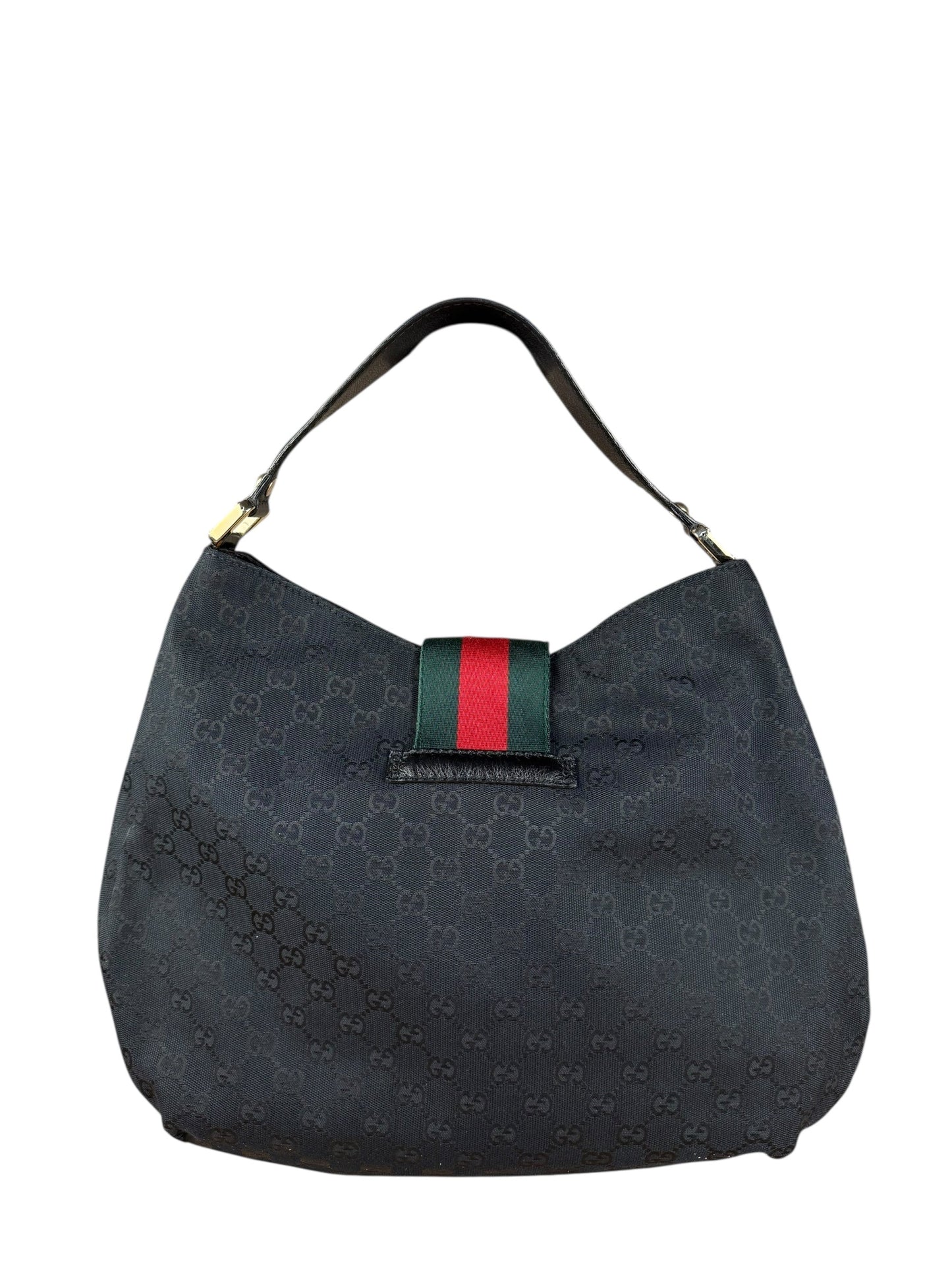 Gucci Black GG Hobo Bag