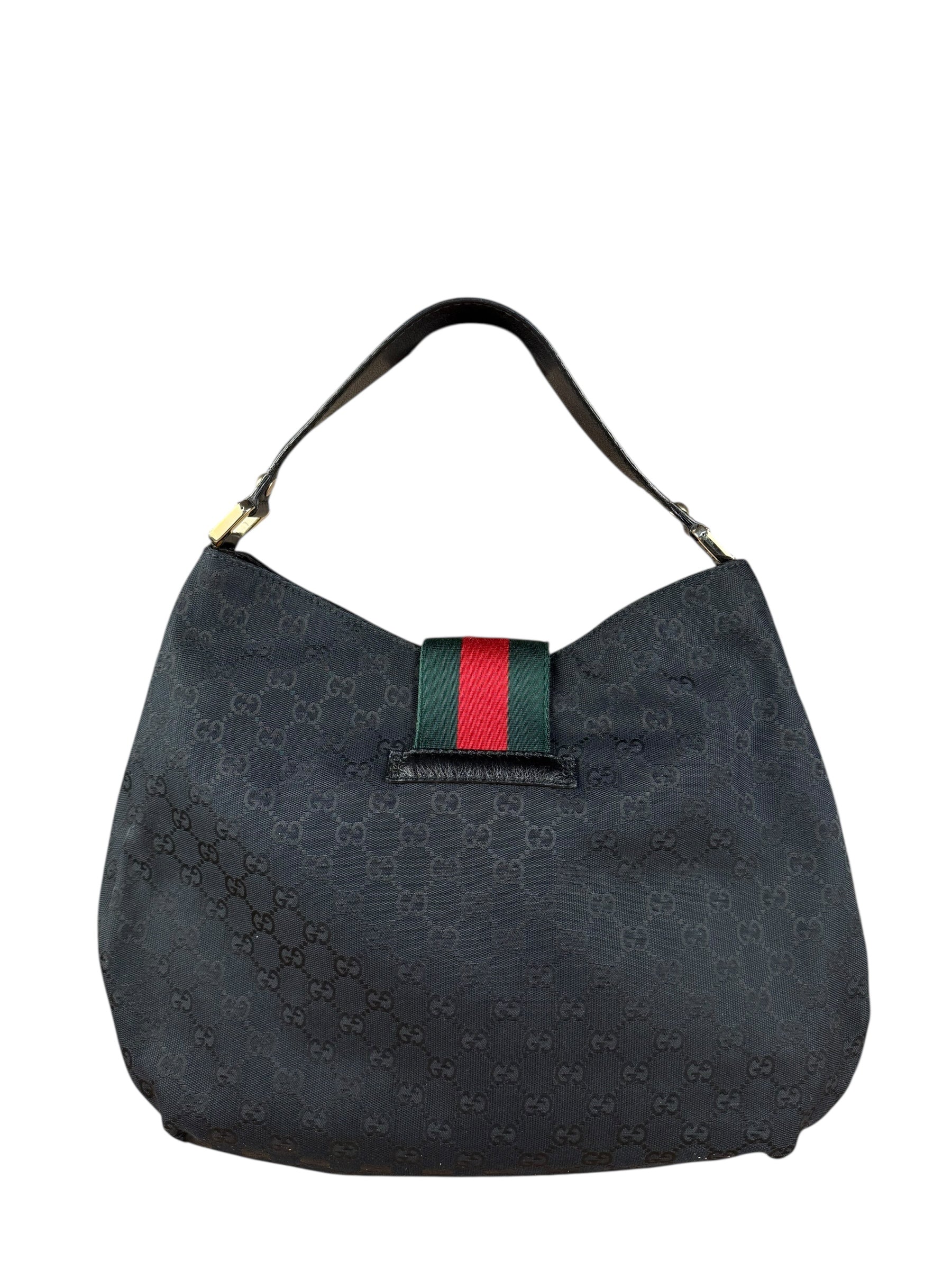 Gucci Black GG Hobo Bag