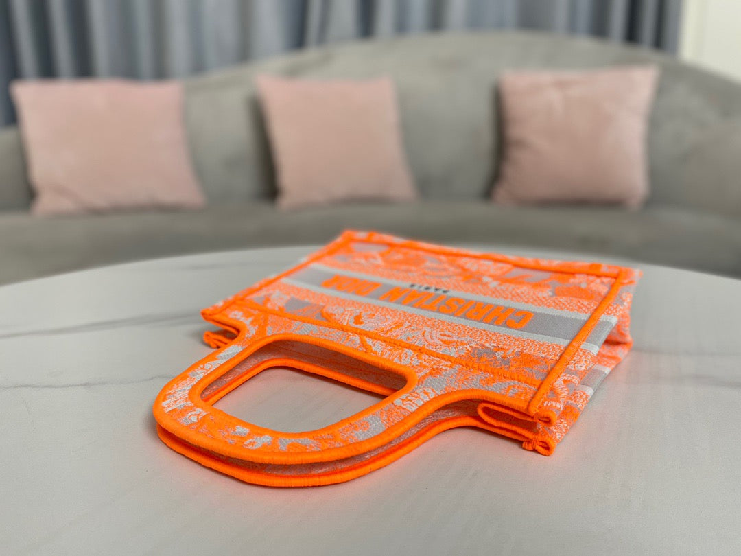 Book Cd Orange Mini Book Tote Bag