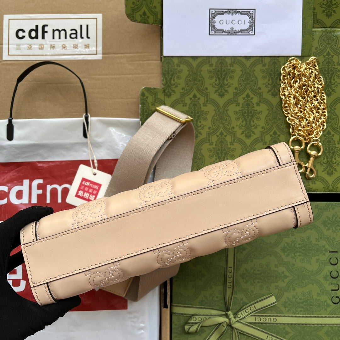 gg MatelassÃ© , ’s 10in Beige Small Handbag