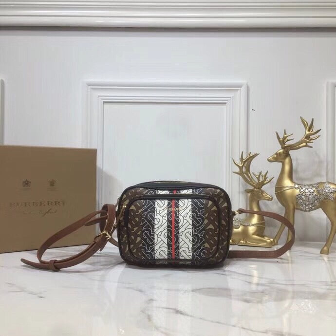Top Quality Stripe Camera Bag Bridle For Canvas Monogram Crossbody Bag