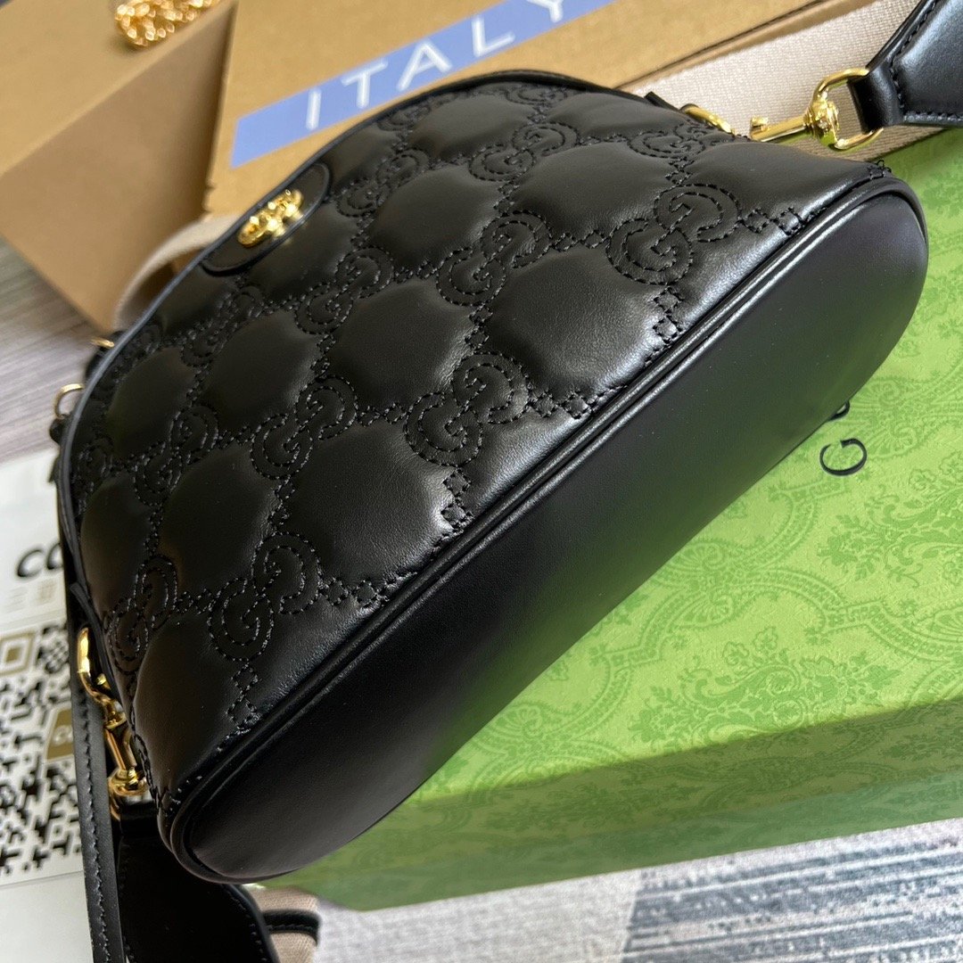 gg , ’s 9in 23cm Matelasse Black Shoulder Bag
