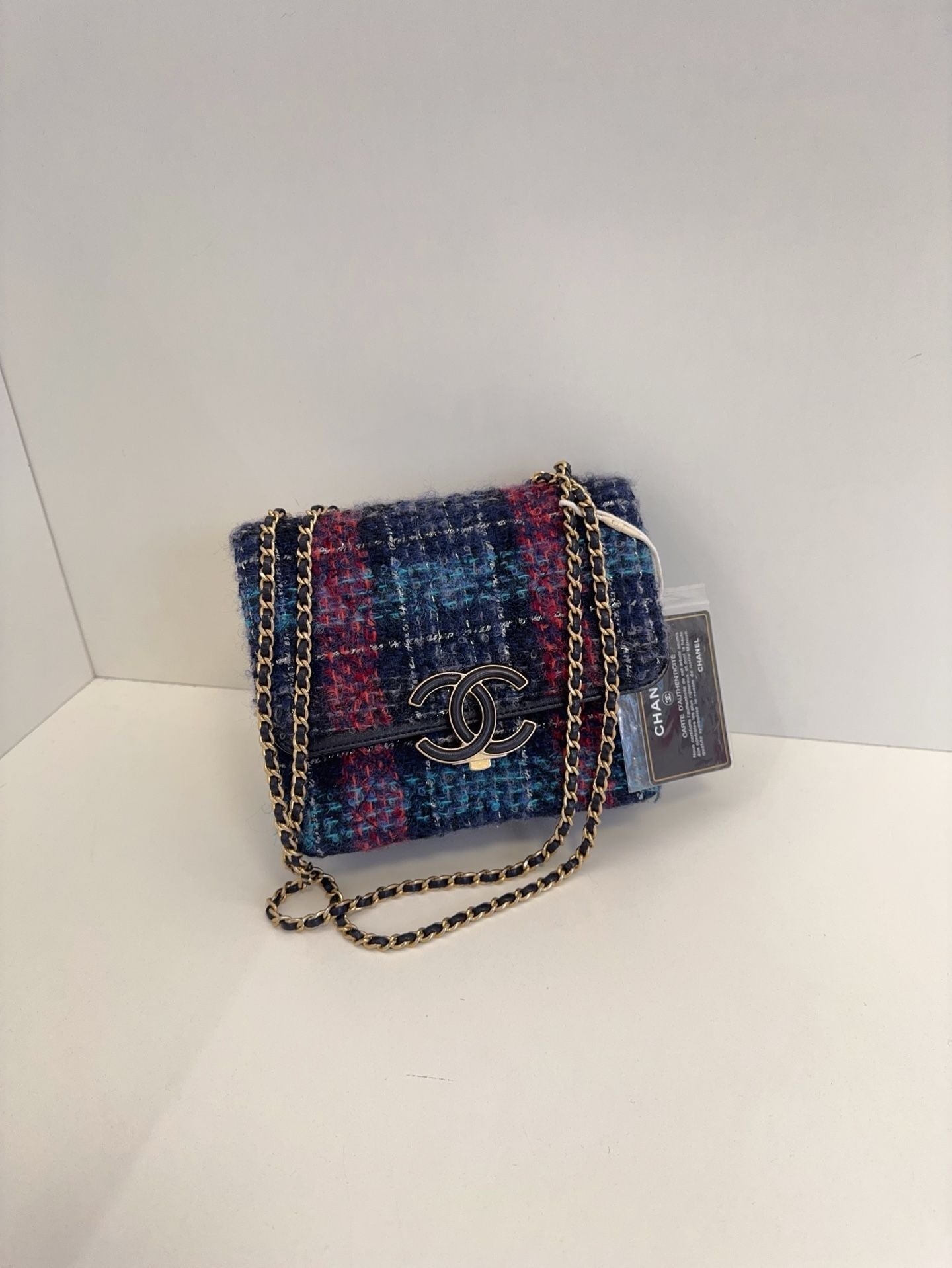 Chanel Woolen bag **cm blue