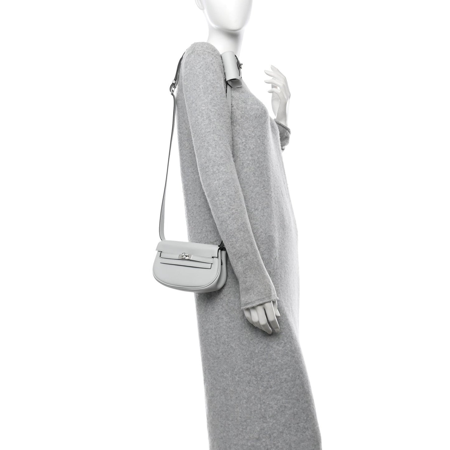 Hermes Swift Kelly Moove Gris Platine Handbag Travel Bag