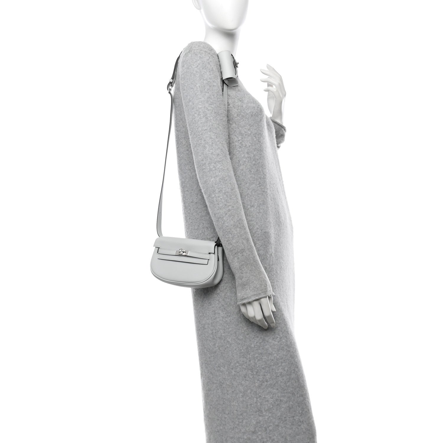 Hermes Swift Kelly Moove Gris Platine Handbag Travel Bag