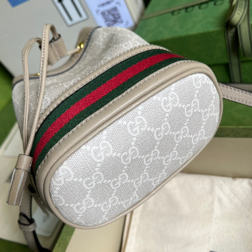 gg Ophidia gg , ’s White Mini Bucket Bag
