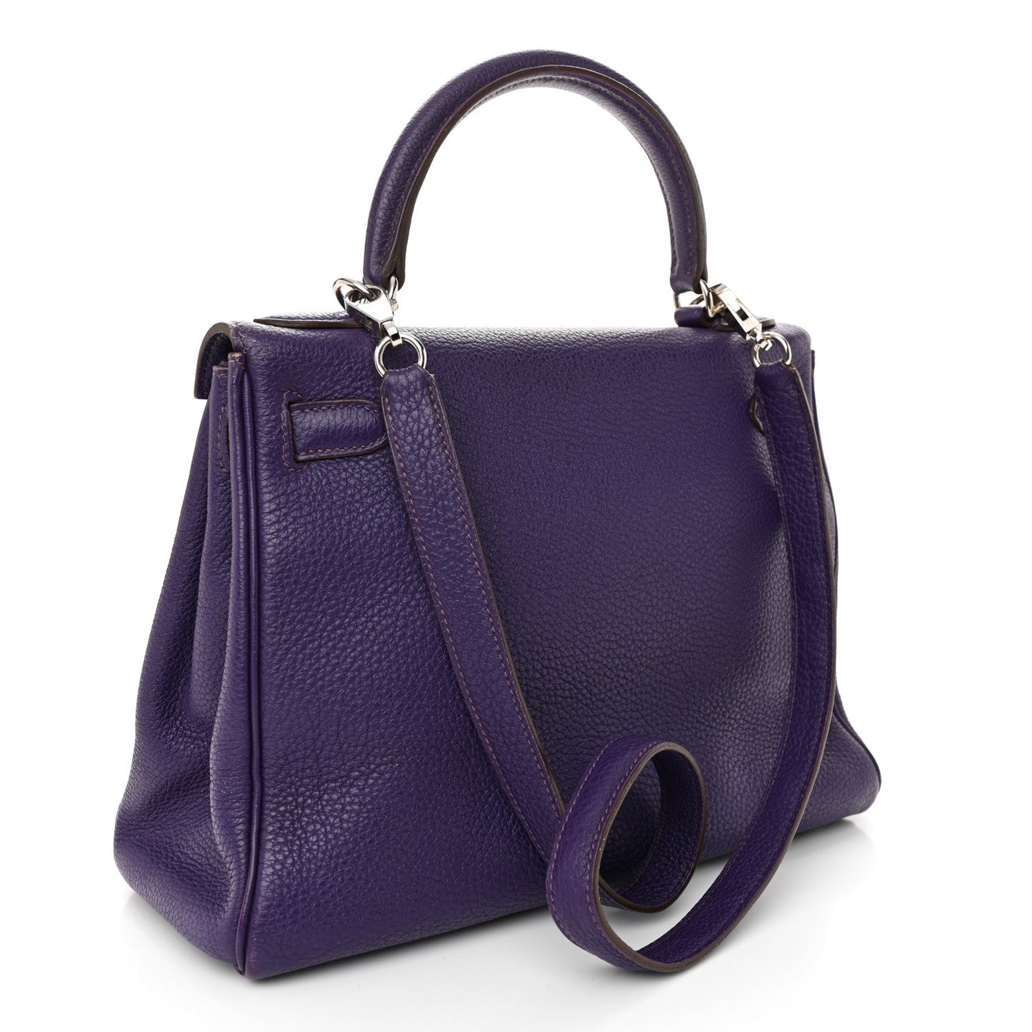 Hermes Togo Kelly Retourne Iris Handbag Travel Bag 28 Iris 1726540