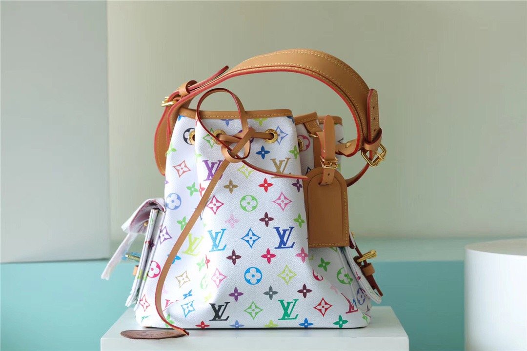 Top Quality Noe Bb Multicolore For Women Monogram White Crossbody Bag