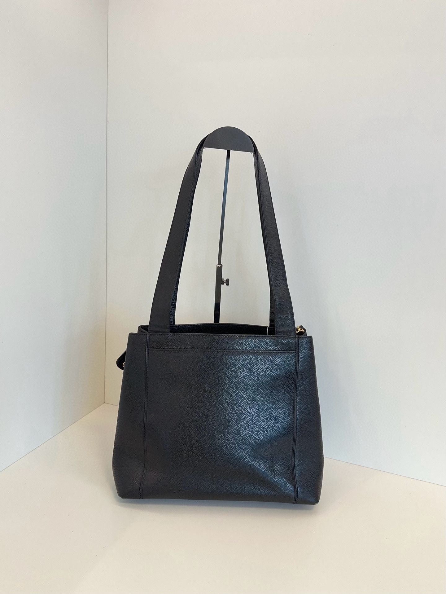   Chanel bag black Caviar leather **cm