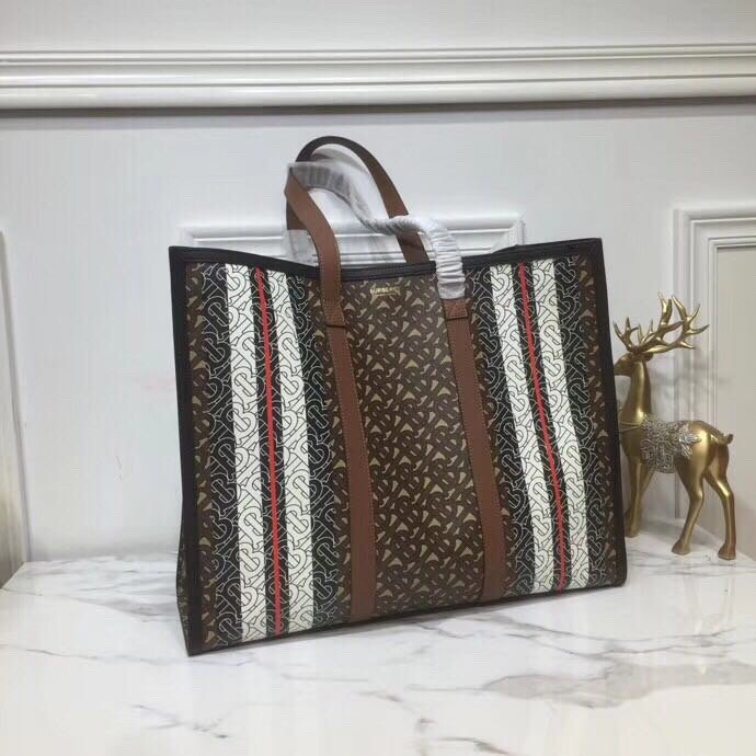 Top Quality Stripe Portrait Tote Bag Bridle Canvas Monogram 157In34Cm 8256
