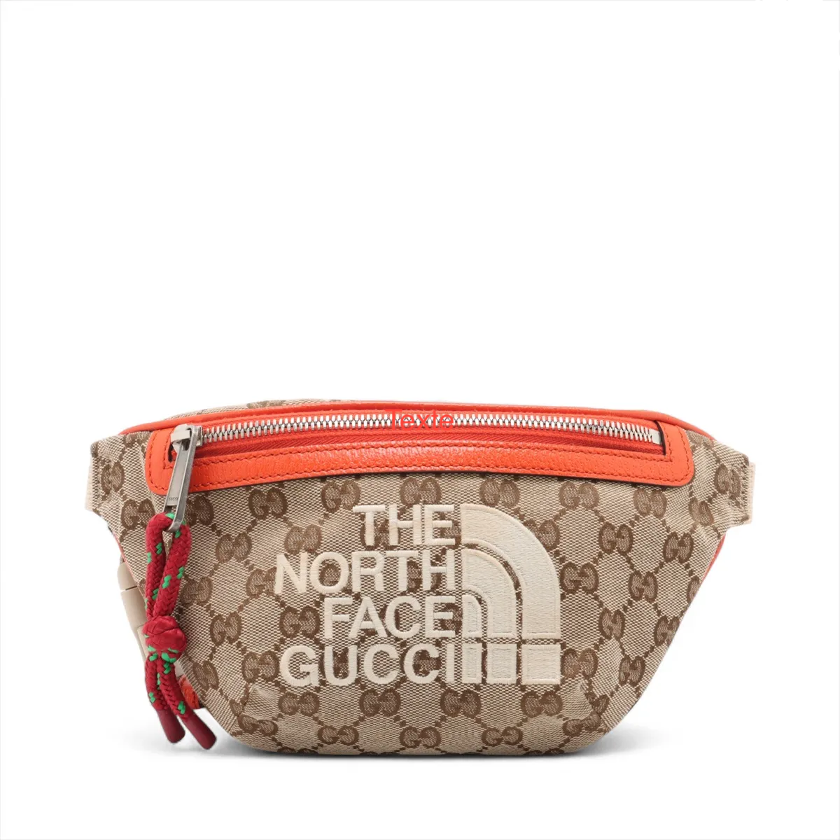 Gucci Ophidia Zip Belt Bag Gg Velvet Beige Canvas Clutche & Pouche Bag