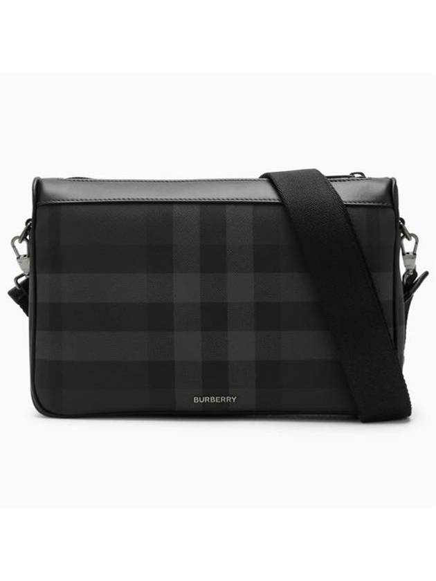 Burberry Luxury Rambler Check Cross Bag Charcoal Travel Bag
