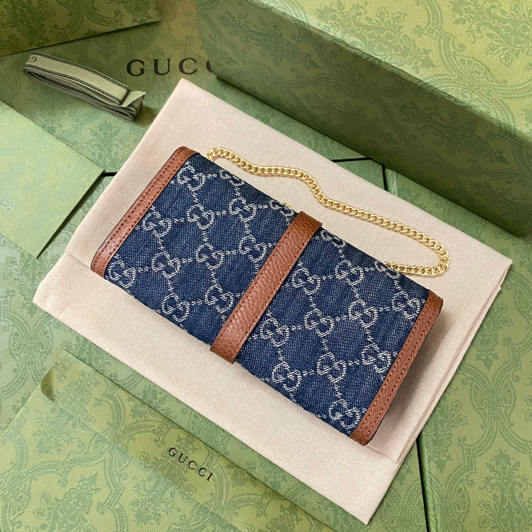 gg Jackie Long Wallets , Chain Travel Bag