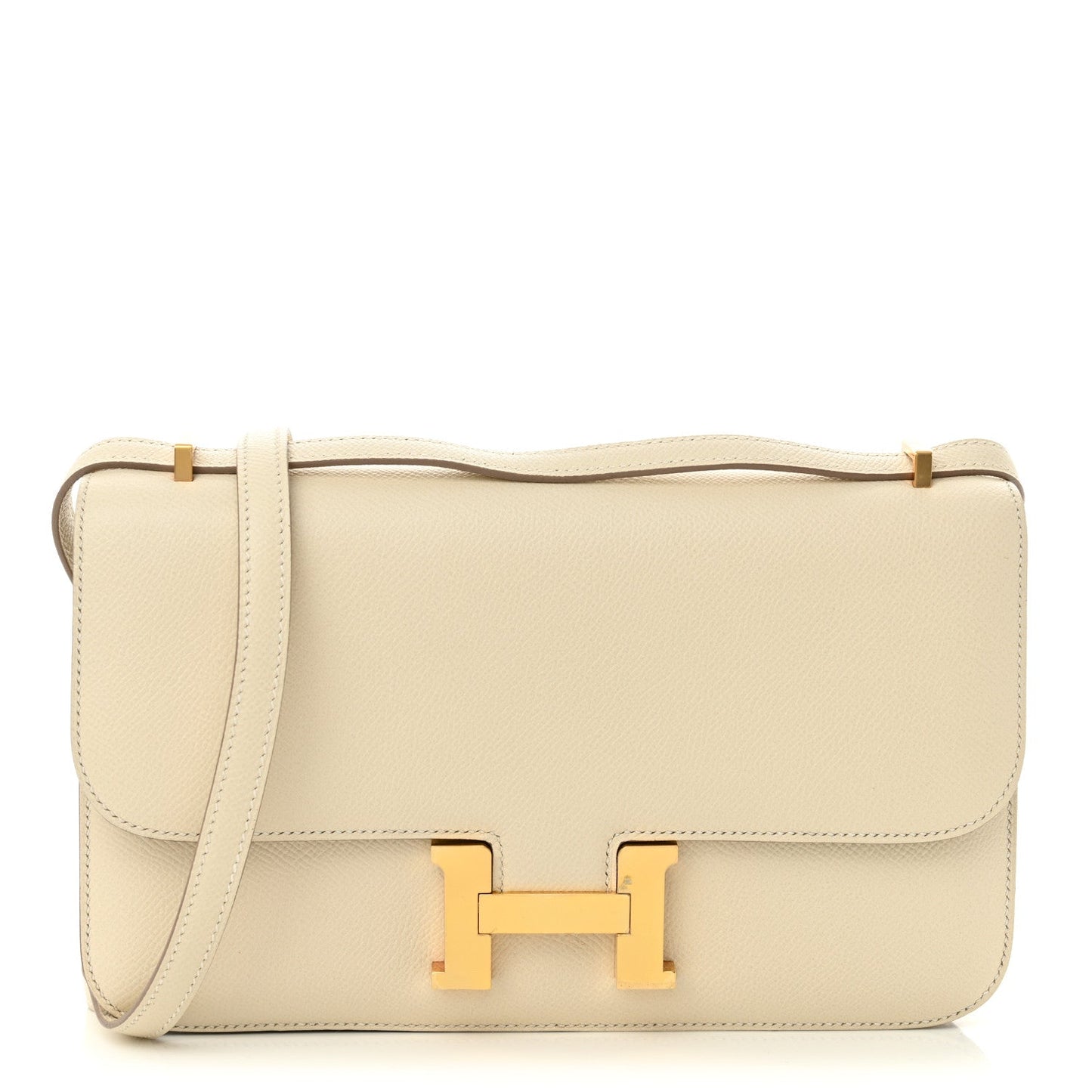 Hermes Epsom Horseshoe Constance Elan Craie Handbag Shoes