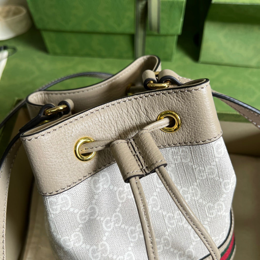 gg Ophidia gg , ’s White Mini Bucket Bag
