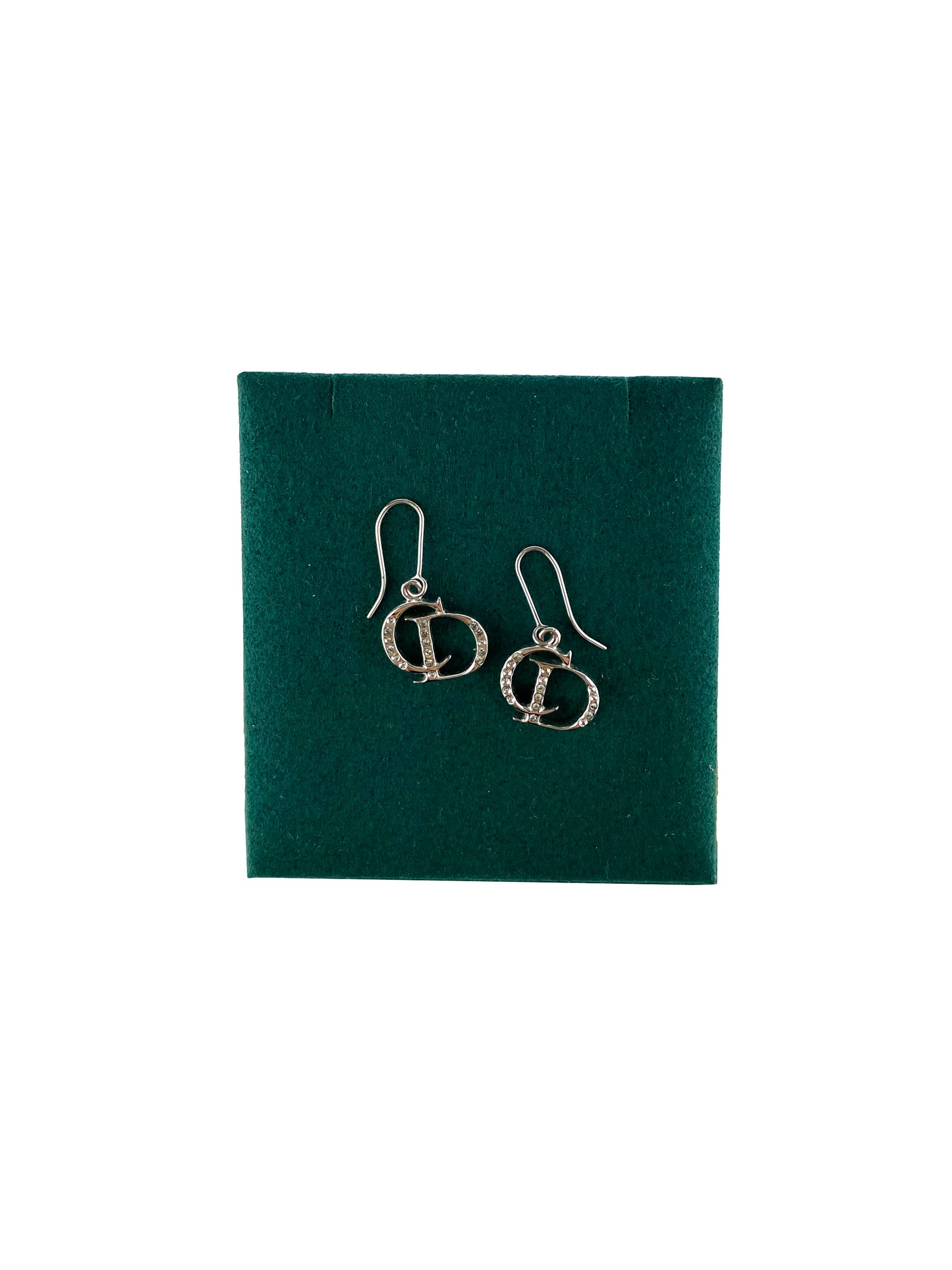 Dior Handbag Christian CD Crystal Earrings Jewelry